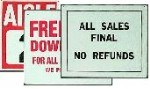 10 X 12 Hi-Impact Special Purpose Styrene Signs