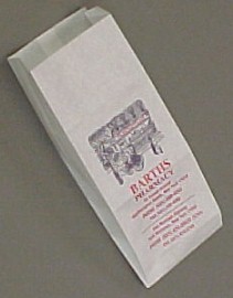 8 ½ x 3 ½ x 14 ½ Gusset Bags with Imprint