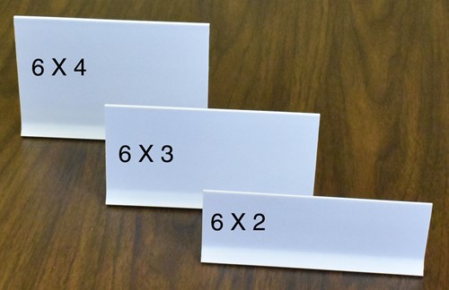 ADHESIVE BASE SHELF DIVIDER 6 X 4