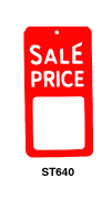 ST640 Red & White 'Sale Price' Tags