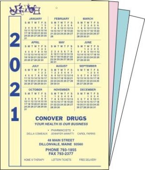 2027 Whole Year-At-A-Glance Calendar for Locksmiths
