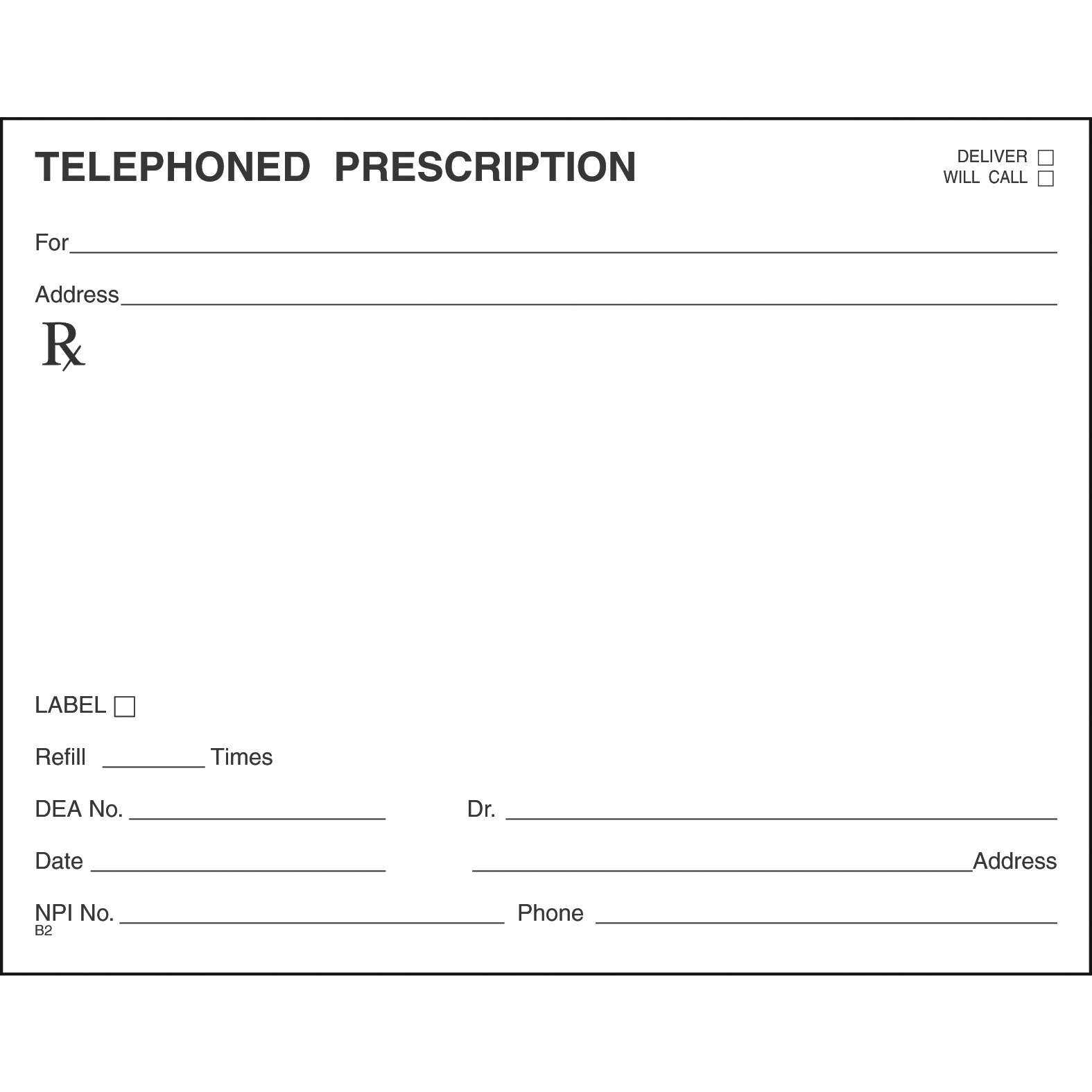 Single Tamper Proof Prescription Blanks Layout Format DS - Image 5