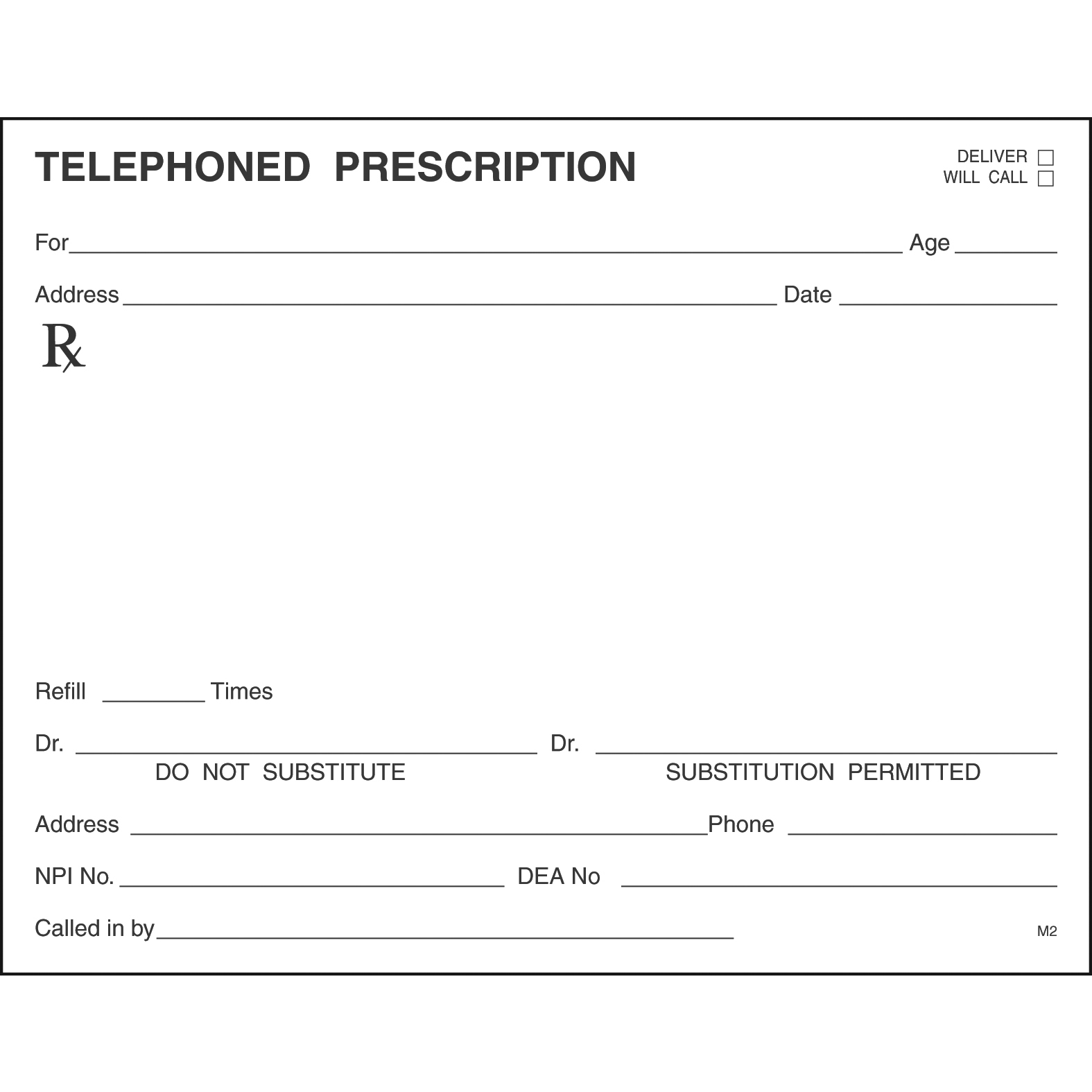 Single Tamper Proof Prescription Blanks Layout Format DS - Image 14