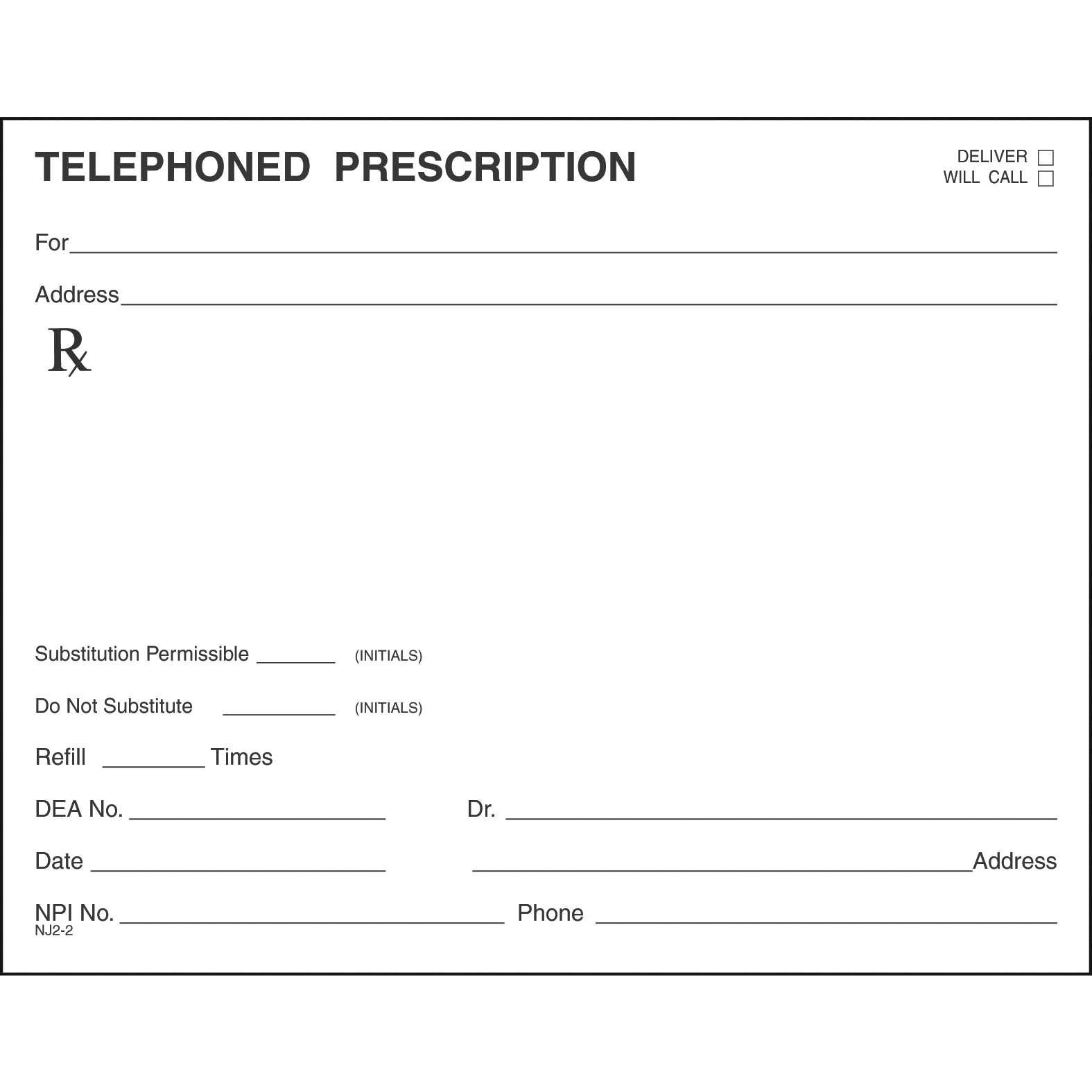 Single Tamper Proof Prescription Blanks Layout Format DS - Image 16