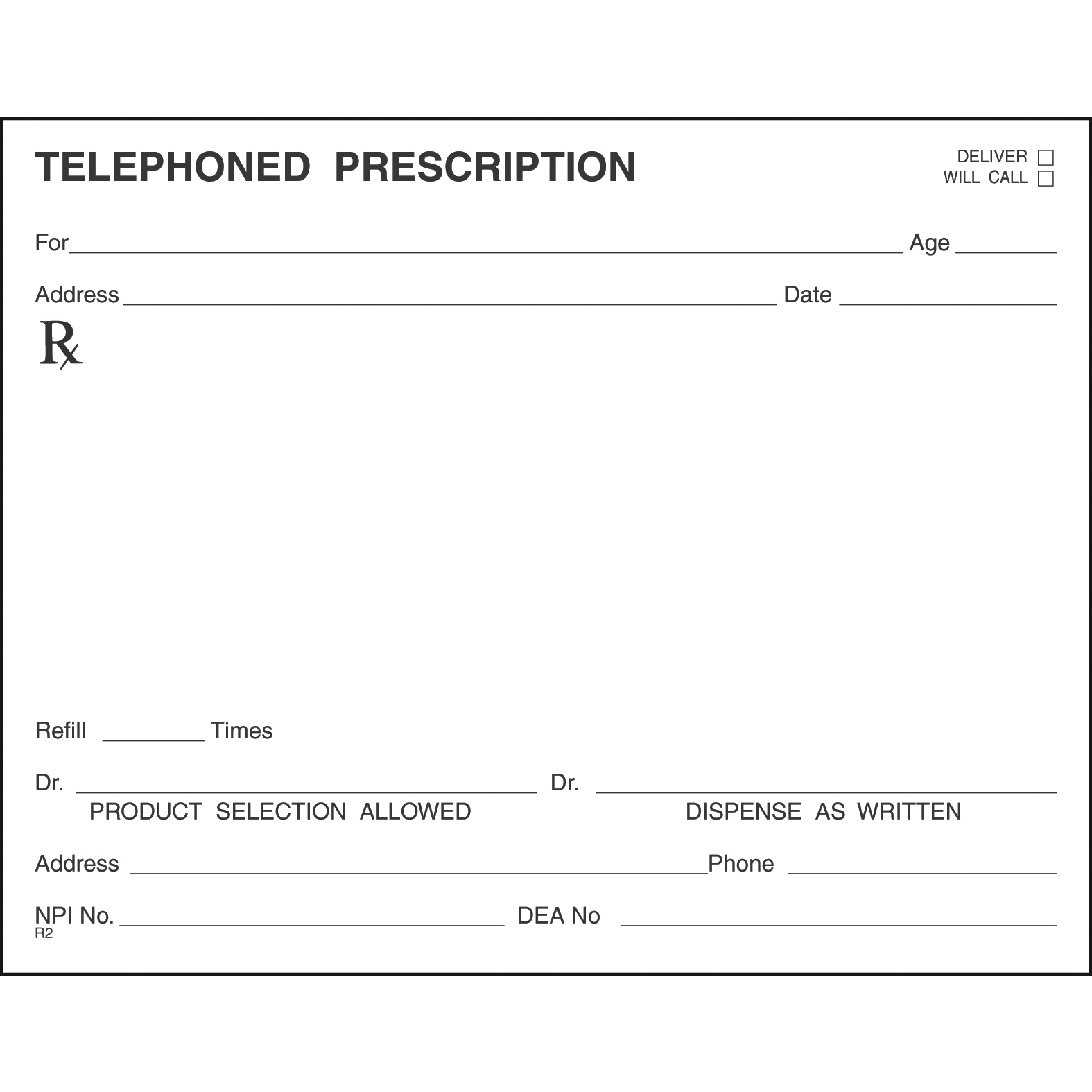 Single Tamper Proof Prescription Blanks Layout Format DS - Image 19
