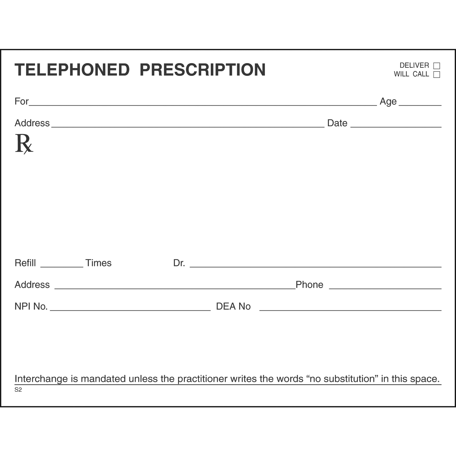 Single Tamper Proof Prescription Blanks Layout Format DS - Image 21
