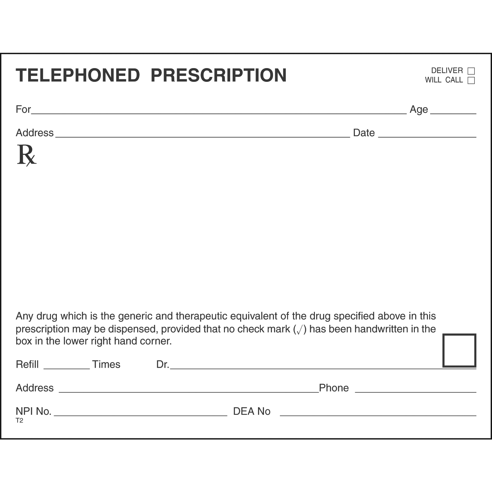 Single Tamper Proof Prescription Blanks Layout Format DS - Image 22
