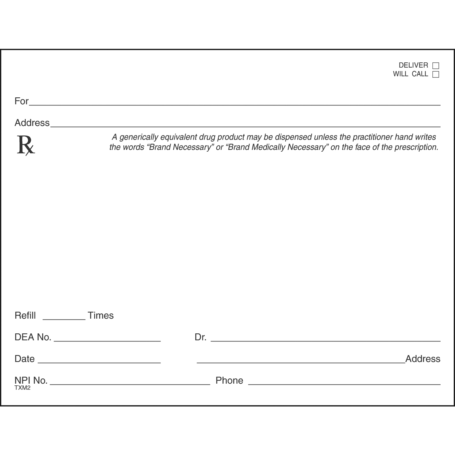 Single Tamper Proof Prescription Blanks Layout Format DS - Image 23