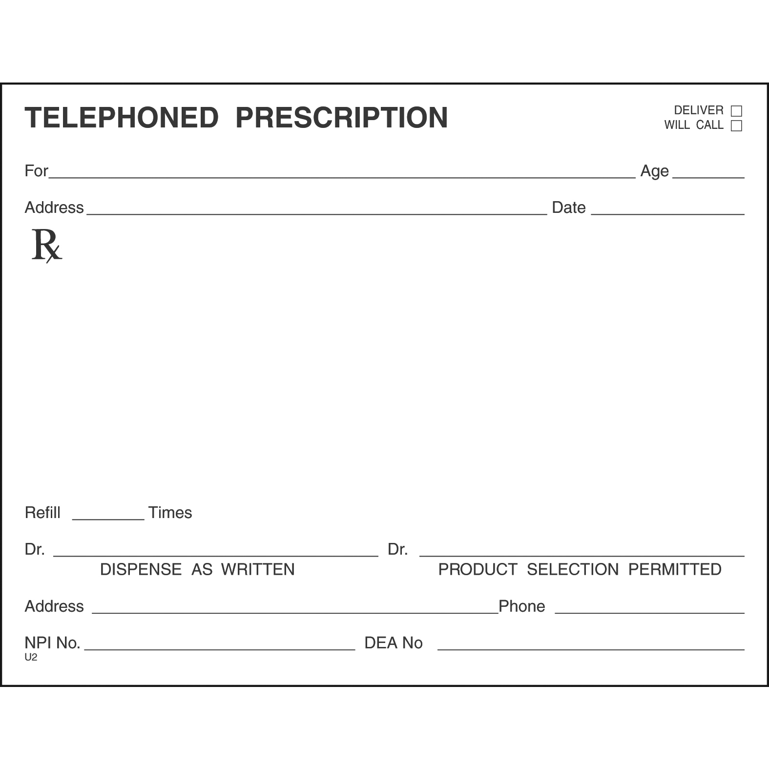 Single Tamper Proof Prescription Blanks Layout Format DS - Image 24