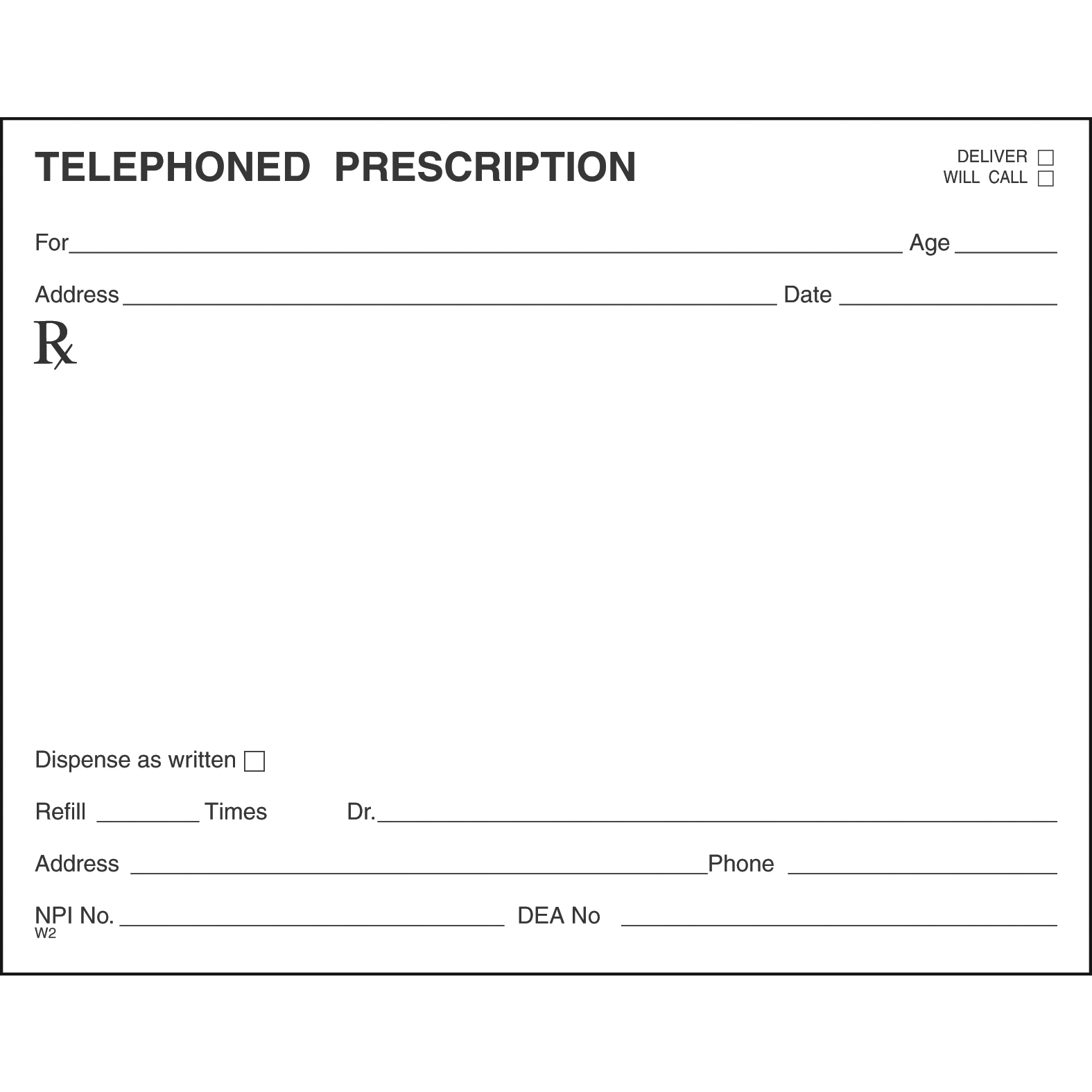 Single Tamper Proof Prescription Blanks Layout Format DS - Image 27