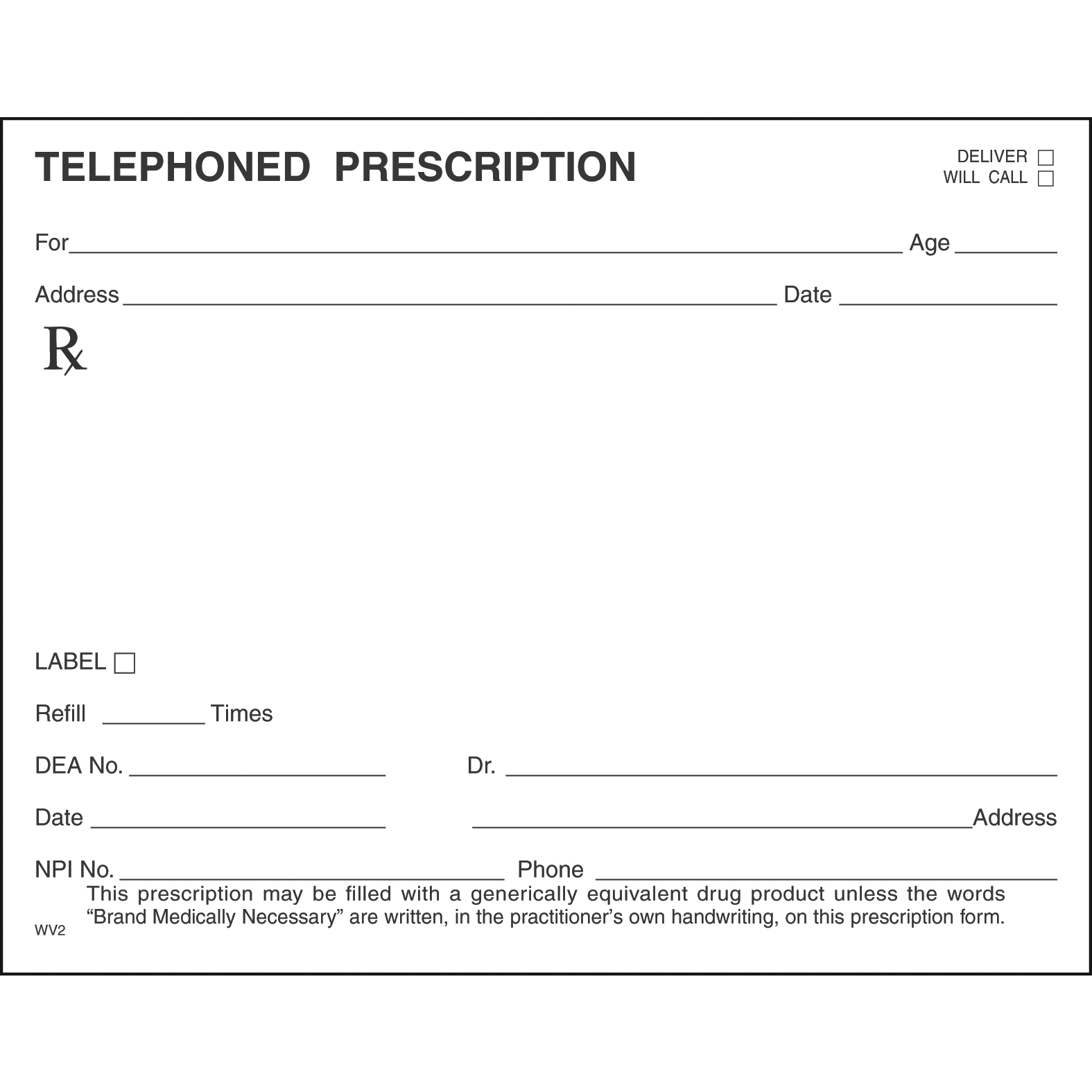 Single Tamper Proof Prescription Blanks Layout Format DS - Image 28