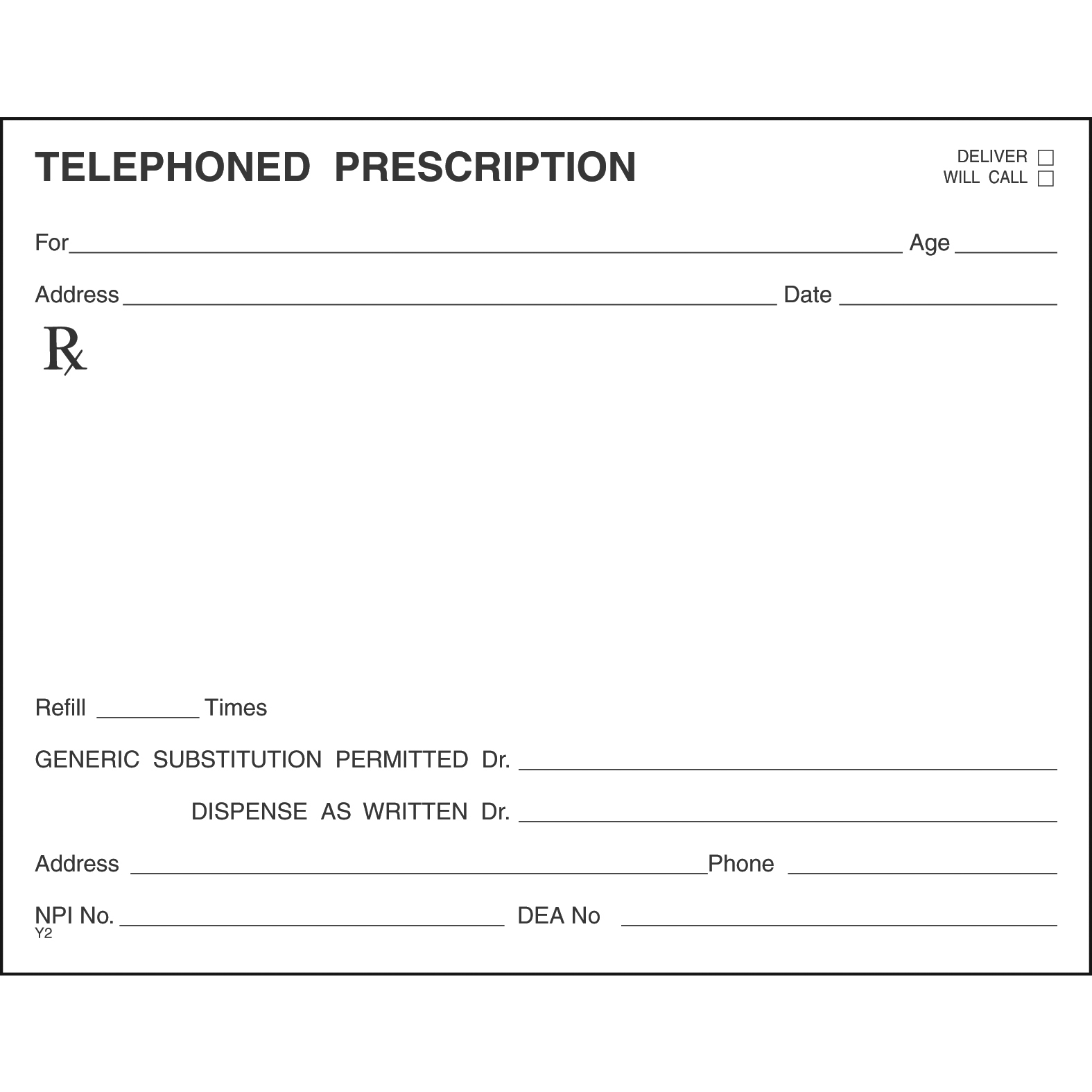 Single Tamper Proof Prescription Blanks Layout Format DS - Image 29